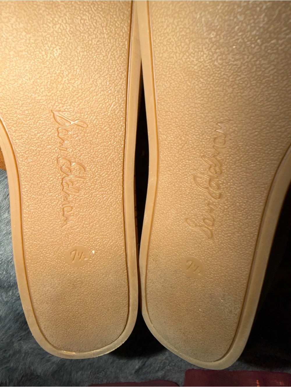Sam Edelman Brown Suede Cork Wedge Slide Sandals Women’s Size 7.5